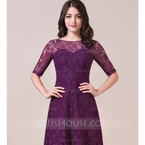 JJ's House Custom Made Purple Lace Dress Size 20